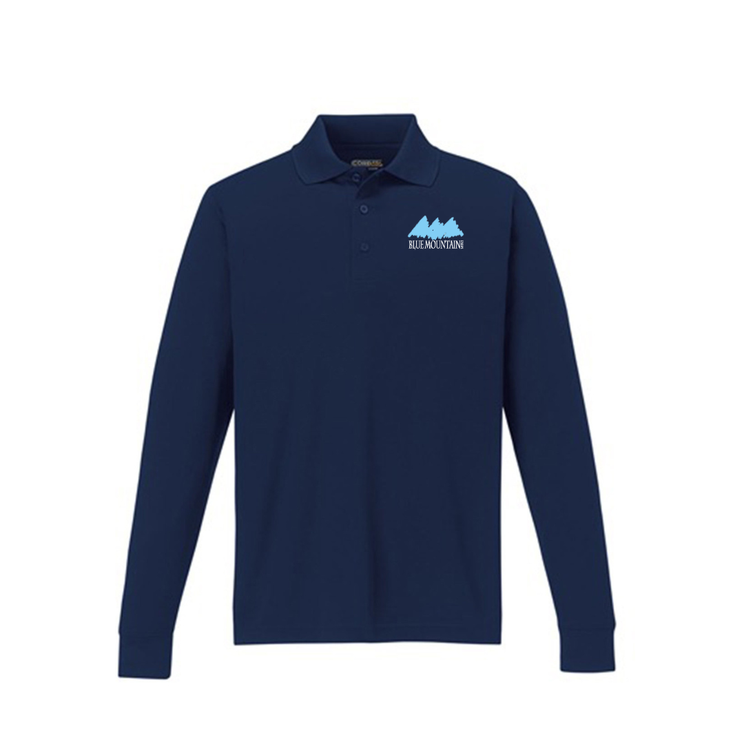 Blue Mountain Farm Long Sleeve Polo - Mens