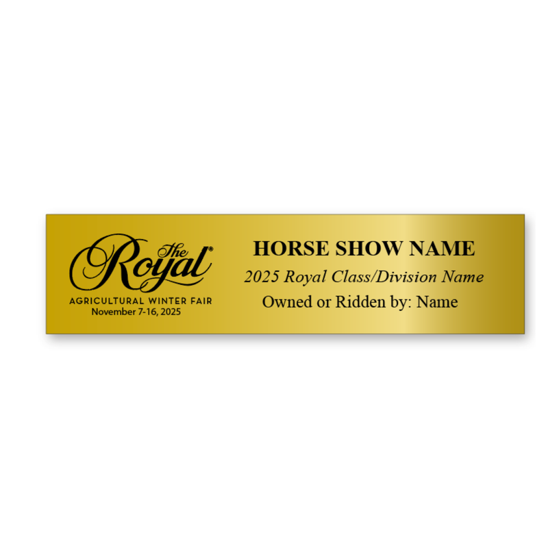 Royal Agricultural Winter Fair Stall Plate