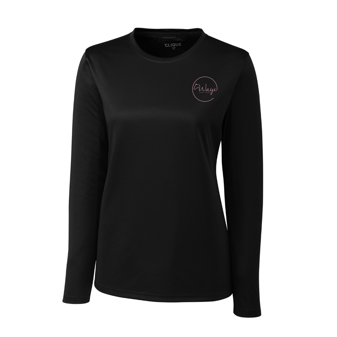 Waye Show Horses Long Sleeve Tech Shirt