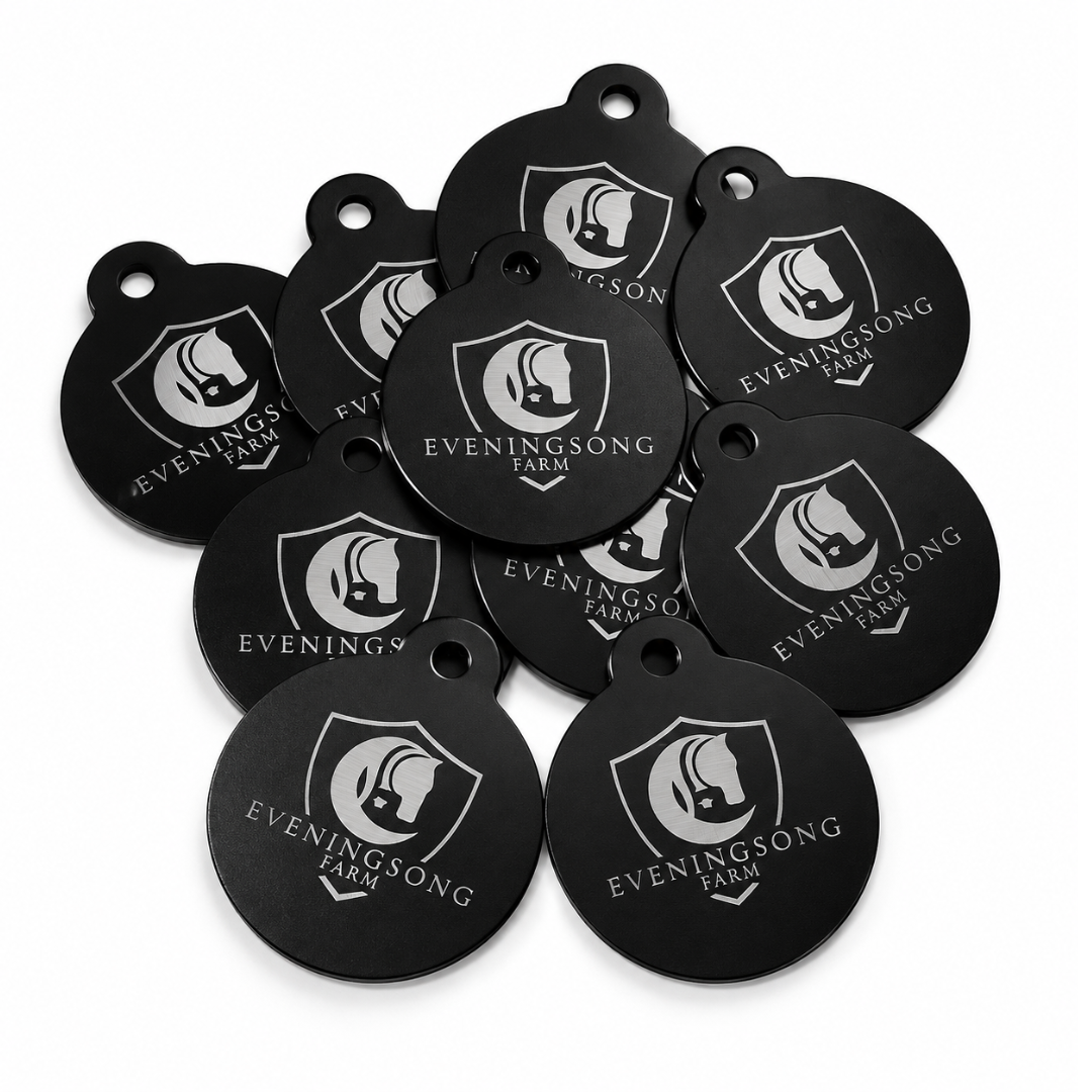 Custom Engraved Horse Blanket & Tack ID Tags