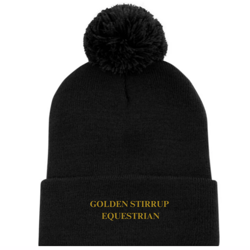 Golden Stirrup Pom Toque