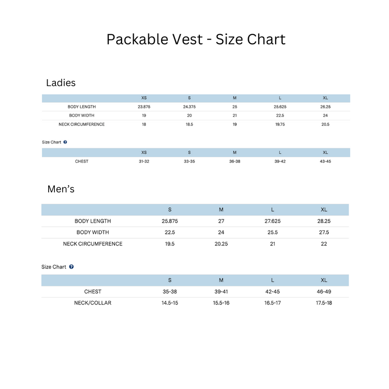 GF Packable Vest