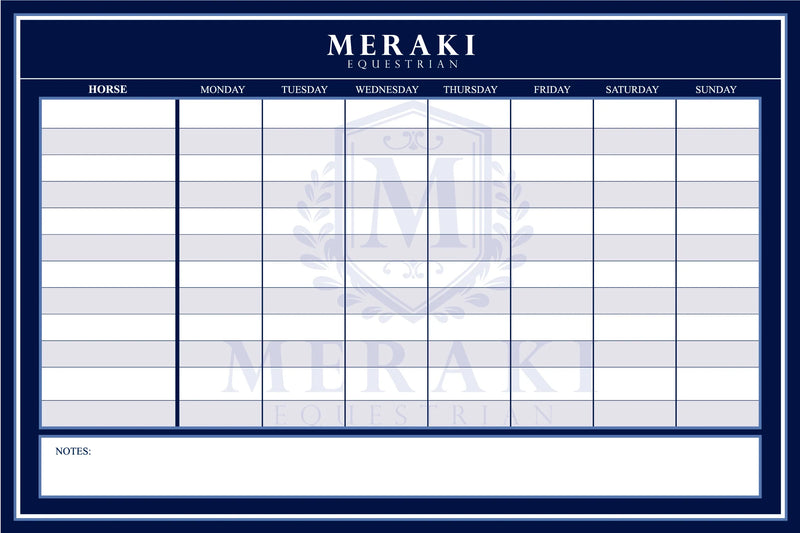 Equestrian White Boards - Semi-Custom