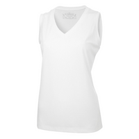 Ladies Sleeveless V-Neck Tech Shirt